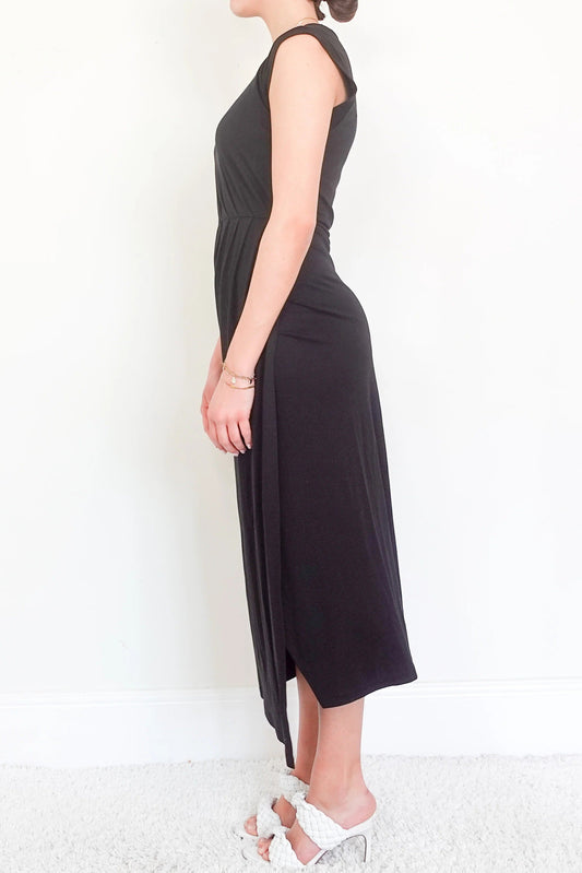 Black maxi dress
